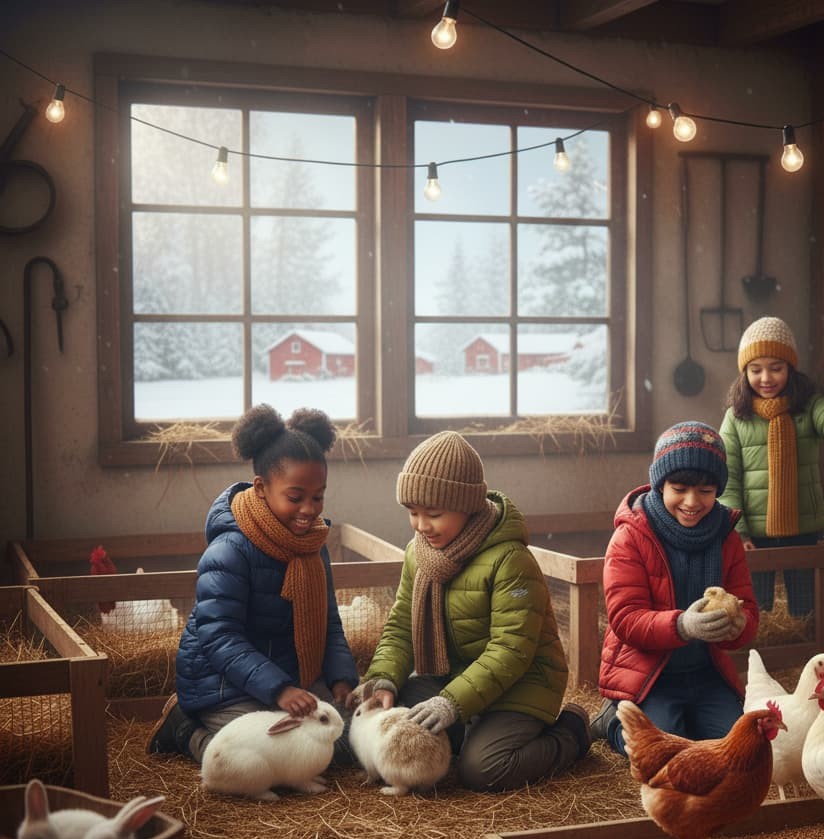 Träffa kaniner och hönor