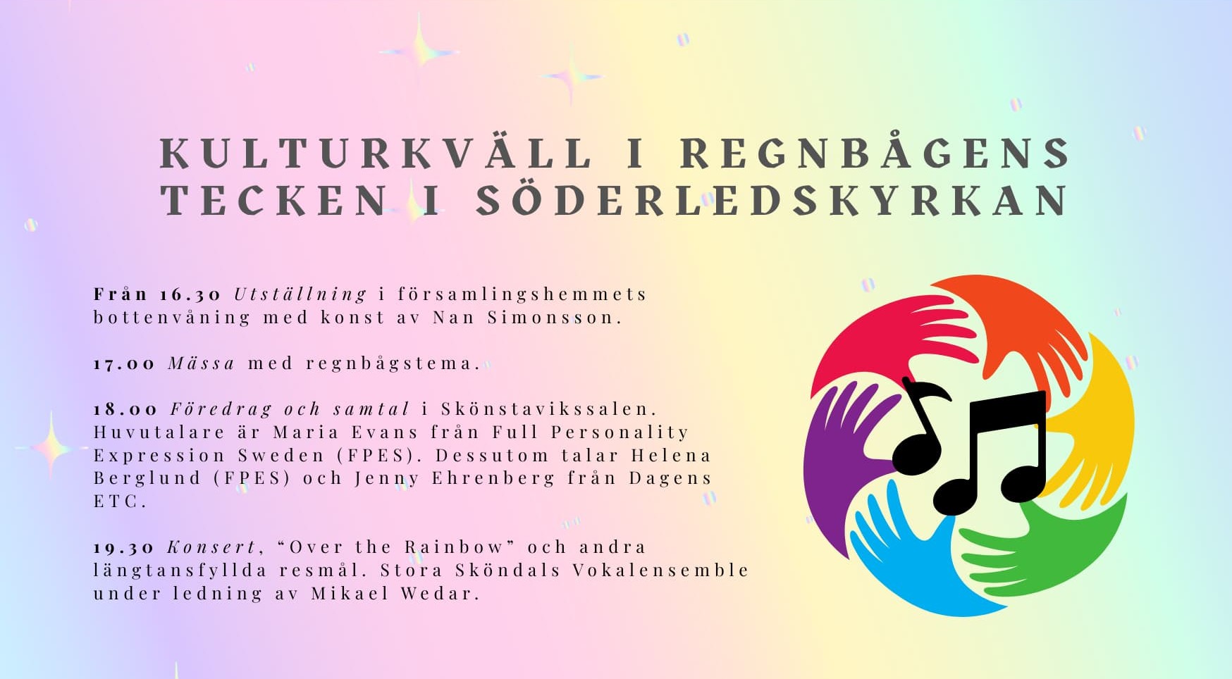 Kulturkväll med konserten “Over the Rainbow”