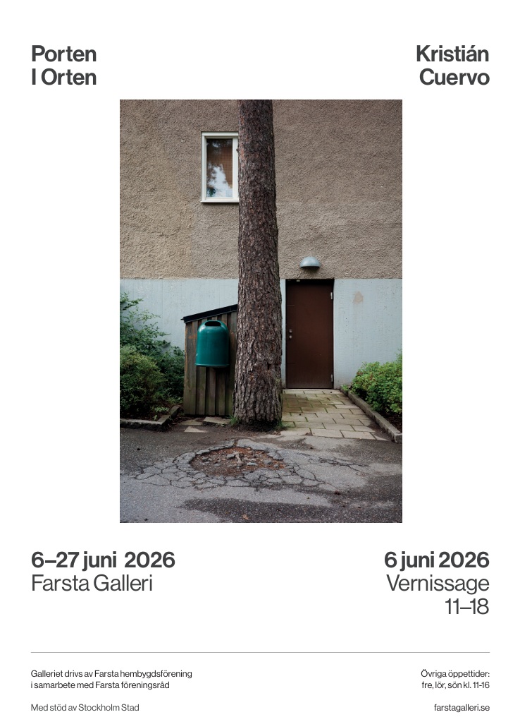 Fotoutställning, ”Porten i orten” med fotograf Kristián Cuervo, 6/6-27/6