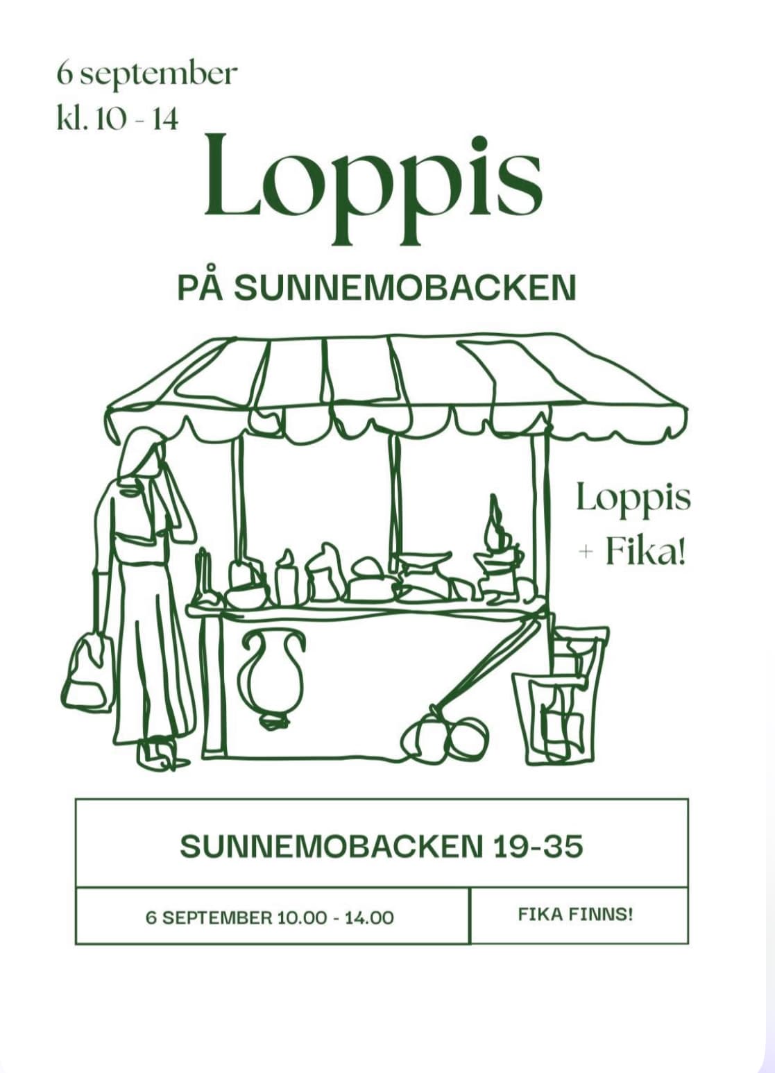 Loppis på Sunnemobacken